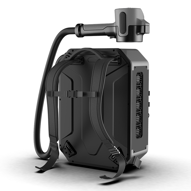 Backpack-style laser engraving machine