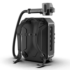 Backpack-style laser engraving machine